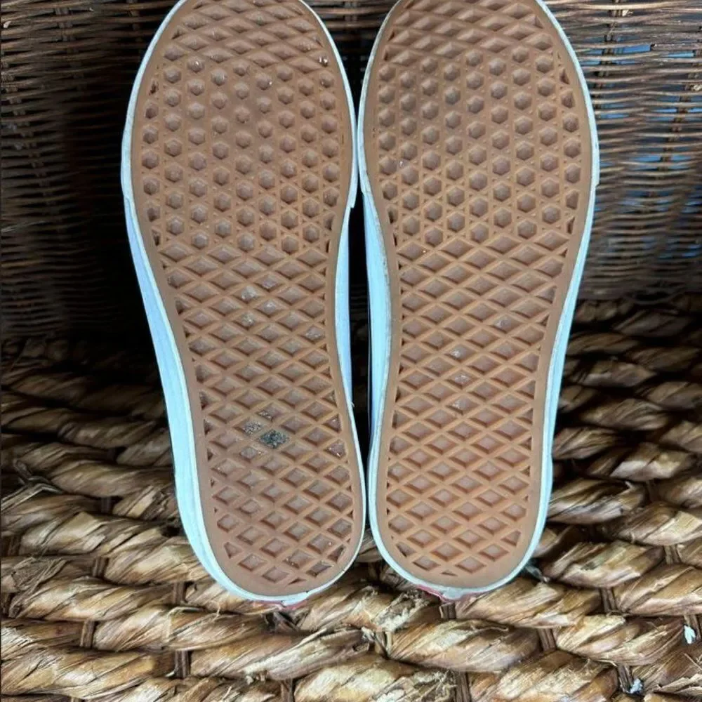 Vans Sz 8 Men's Yellow Low Top Lace Up Sneakers‎